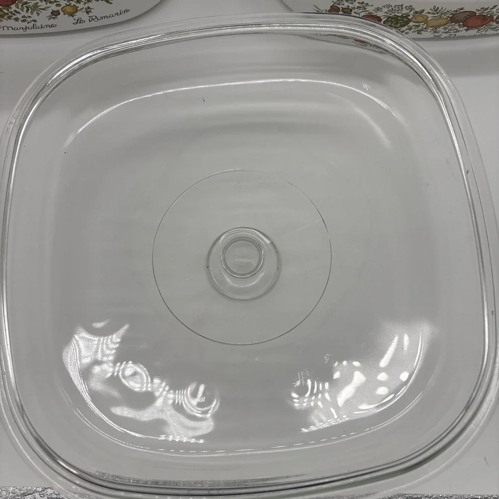 CORNINGWARE A-5-B Spice of Life 5 Quart Casserole A-22-B W/ Pyrex Lid A-12-C